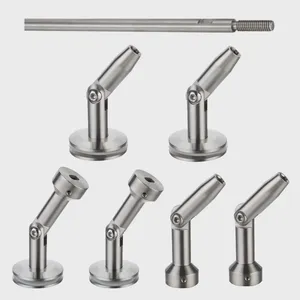 Glass Spigots for Staircase Balustrade and Glass Decking System SS316 Square Shape Base Plate Bolt Down Free Samples thumbnail-5