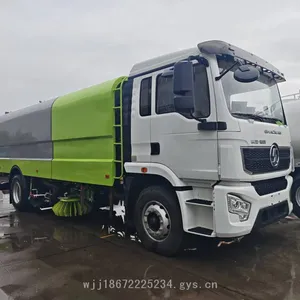 Shaanxi Automobile Dechuang 18-ton Pure Electric Road Sweeper and Washer, sx New Energy Road Sweeper thumbnail-1