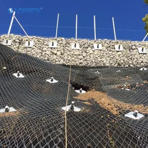 G80 4.6 Rockfall Netting High Stretch Anti Slip Landslide Prevention Mesh Slope Protection Mesh Secure Construction Site Slope thumbnail-5