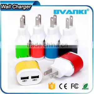 Top High Quality Wholesale Dual Port DC Wall Charger 5V 2.1A Travel Charger 5 Volt 2.1amp Micro Usb Charger Online Shopping thumbnail-6