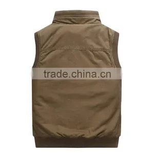 Quality Custom Printed or Embroidery Sleeveless Vest Coat for Men thumbnail-1
