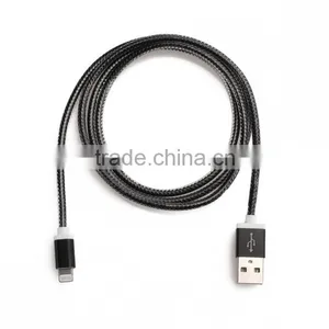 MFi Manufacturer Mobile Phone Mfi Certified Cable New Hot Colorful Braided Leather Cable thumbnail-1