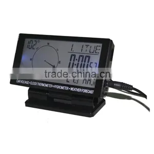 LCD Display Clock With Calendar / Thermometer / Compass Use in Car thumbnail-5