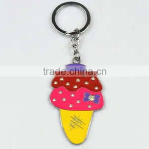 New Designs Ice Cream Promotional Gifts Zinc Alloy Keychain thumbnail-2