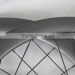 Chinese Full Carbon Fiber Tubular 700c Road Bicycle Wheelset for Sale thumbnail-2