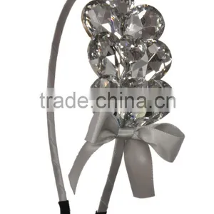 Faux Gemstone With Heart Shape Stone Hairband/Heanband thumbnail-3