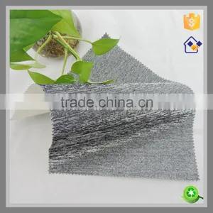Grey Polyester Mesh Fabric With Silver Glitter Powder thumbnail-1