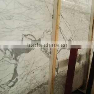 High Quality Statuarietto White Marble, Calacatta Black Marble/calacatta Gold Marble, Italy White Marble Slab thumbnail-1