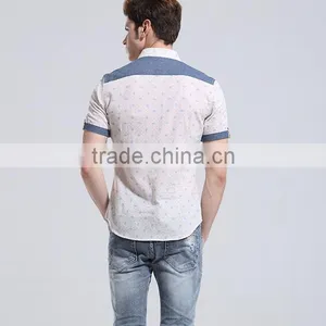 OEM Summer White Slim Man Shirt thumbnail-2