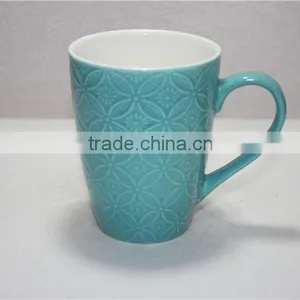Normal Shape Yellow Colour 13 oz Ceramic Coffee Mug thumbnail-4