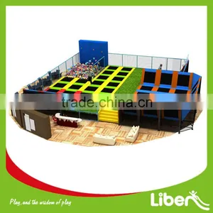 Made in China Kids Indoor Commercial Trampoline Park, Foam Pit and Dodgeball Trampoline Park for Kids thumbnail-1