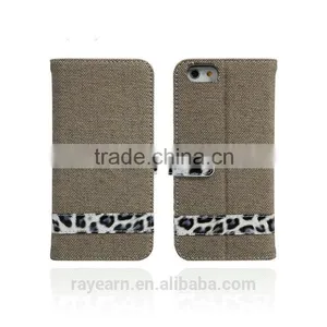 Stylish Leopard Print PU Leather Wallet Flip Stand Mobile Phone Case for IPhone 6 thumbnail-2