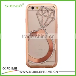 Metal Bumper Diamond Phone Case For IPhone/Samsung thumbnail-2