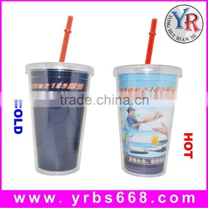 20OZ Tumbler, Double Wall Plastic Tumbler,BPA FREE Tumbler With Straw thumbnail-1