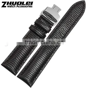 18|20|22|24mm High Quality Genuine Leather Men and Women's Watch Strap With Double Click Buckle Wholesale 3PCS thumbnail-3