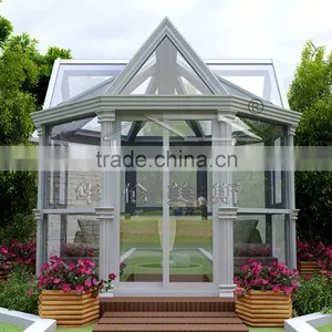 Energy-saving Temperede Insulated Glass Sunroom Glass House Sun Room thumbnail-3