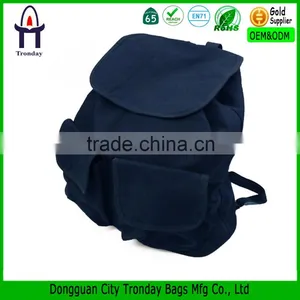 Fashion Canvas Polyester Travel Backpack Bags With Drawstring Closure thumbnail-1