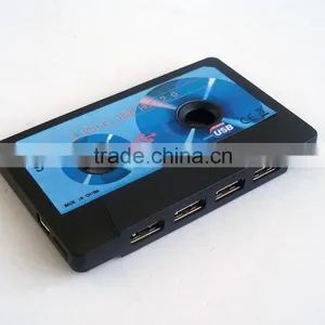 Magnetic Tape Hub 4-Port USB 2.0 Hub Power Station thumbnail-6