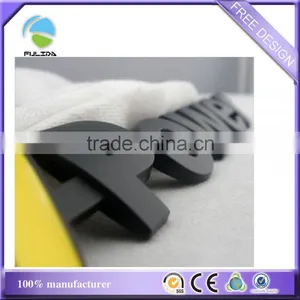 Black Dull Matte Plastic Car Letter Badge Emblem Sticker thumbnail-1