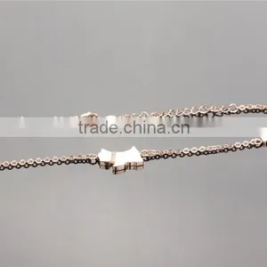 Fashionable Wholesale Rose Gold Plated Extension Chain Indian Anklet Jewelry thumbnail-4