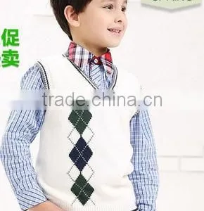 Kids Boys Sweater Vest Sweater Hedging Cotton Wool Vest Waistcoat Vest Sweaters for Children Children Children Sleeveless Sweate thumbnail-3