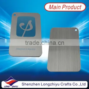Silk Screen Printed Metal Badge Plate Brushed Dog Tag Your Company Logo Label Quality Choice thumbnail-1