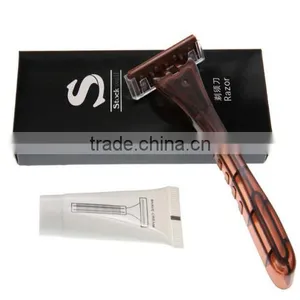 Disposable Safe Hospital Razor and Cream for Hotel Amenity Set thumbnail-1