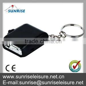 82048#mini Hand Crank Dynamo Flashlight With Keychain thumbnail-1