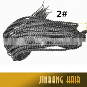 Wholesale Products 4 Strands 24inch 120g a Pack Synthetic Hair Twist 3D New Premium Cubic Braid thumbnail-1