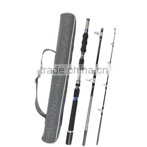 3-Piece Spinning Rod Heavy Spinning Fishing Rod Portable Fishing Rod Graphite Spin Rod thumbnail-1