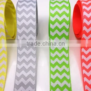 Silk Ink Print Grosgrain Ribbon, Silver Foil Satin Ribbon,Custom ,Logo Printed thumbnail-6