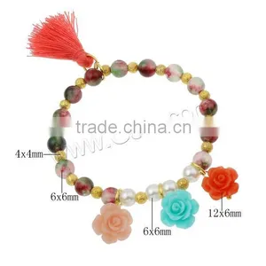 Korea Flower Pearl Bracelet Flower Model thumbnail-3