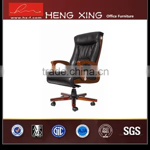 High Quality Steady Wooden Office Chair With Wood Handrest HX-A1099 thumbnail-1