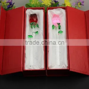 2016 Latest Design Romantic Crystal Rose Flower for Wedding Favors 160*25mm Red /pink Hot Selling thumbnail-4