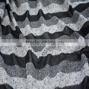 Jiufan Textile 2015 Polyester Spandex Cut & Sew Yarn Dyed With Lurex Fabric For Garment thumbnail-4