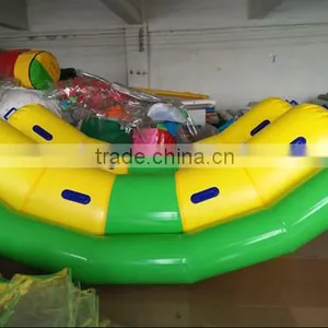 2015 The Most Popular Yellow and Green Double-line Inflatable Water Totter thumbnail-1