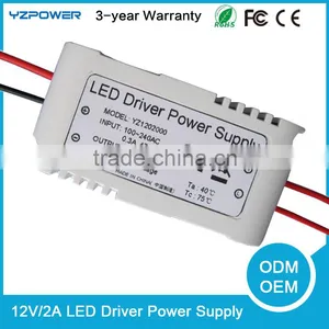 AC 12V 2A LED Light Bulb Driver Transformer Power Supply Adapter Air Cooling thumbnail-1