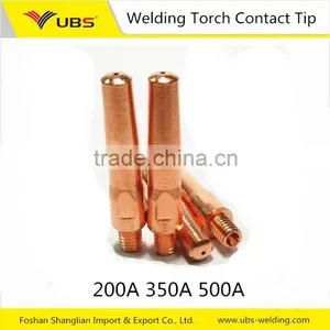 CO2 MIG Welding Torch Parts Contact Tip M6 M8**45mm E-Cu Or CuCrZr 200A 350A 500A thumbnail-1