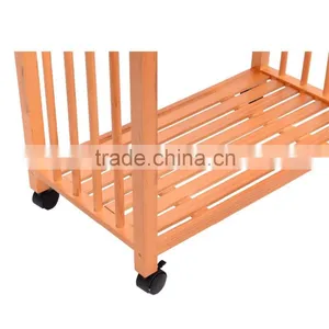 Pine Wood Kitchen Island With Drawer & Tray thumbnail-6