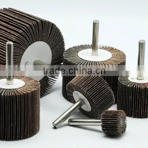 Hardware Importer Concrete Diamond Fiber Siliconed Grinding Flap Wheel With Shaft thumbnail-3
