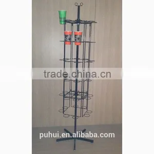 High Quality 4 Sides Rotating Plastic Cup Display Stand From China Manufacturer thumbnail-3