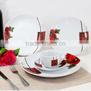 20pcs Coupe Porcelain Dinner Set With Decal thumbnail-5