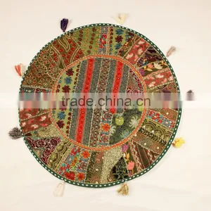 Indian Meditation Cushions Indian Round Floor Cushions Indian Ethnic Round Meditation Cushion Covers thumbnail-1