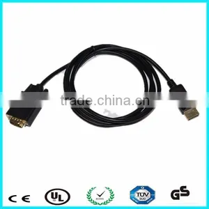 0.5M Black DP Male to Female Cable With Screw thumbnail-6
