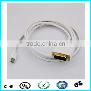 Support 10.8 Gbps 15cm DP to Dvi Mini Displayport Female Dvi Male thumbnail-3