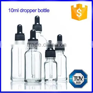 Transparent 10ml Glass Dropper Bottle With Childproof Cap Supplier's Choice thumbnail-1
