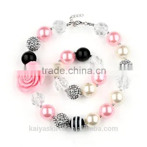Multiple Stylish Wholesale Oem Elegant Kids Exquisite Jewelry Bracelet Necklace Set thumbnail-1