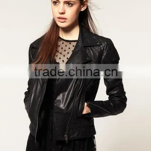 Women Fashion Leather Jackets Ladies Girls thumbnail-1