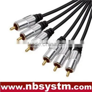 3xRCA Plug to 3xRCA Plug Red/White/Yellow/Blue/Green thumbnail-1