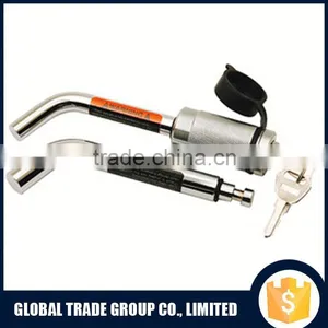 Receiver Lock Chrome Plated Finish Safety Locking Mechanism Lock Dual Bent Pin Receiver Lock A2001 thumbnail-1